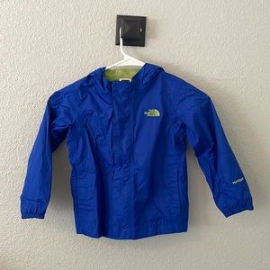 North Face Kids Blue Hooded Rain Jacket